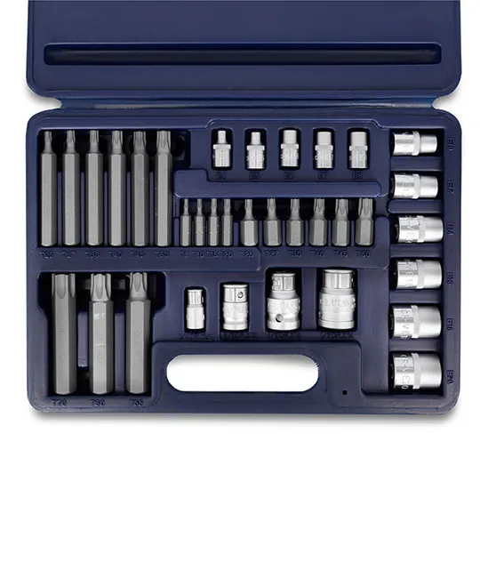 01 Juego de Puntas Torx Bremen Enc. 1/4-3/8-1/2" 34 Piezas - 3159 - Imagen 1